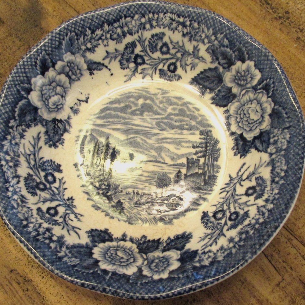 "Lochs of Scotland" Royal Warwick low bowl